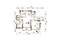 琼海商业步行街3室2厅1厨2卫建面127.32㎡