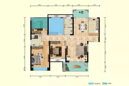 滨江学府4室2厅1厨2卫建面126.06㎡