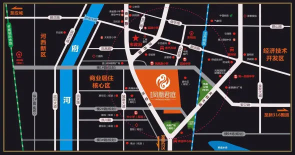 爱仕达·凤凰君庭交通图