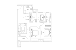 青特星城3室2厅1厨2卫建面119.00㎡