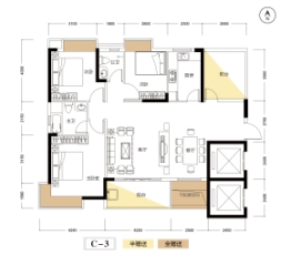 清华一品·国宾府3室2厅1厨2卫建面130.66㎡