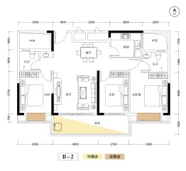 清华一品·国宾府3室2厅1厨2卫建面116.23㎡