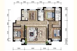 大连金石滩鲁能胜地4室2厅1厨2卫建面140.0㎡