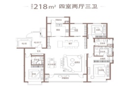 海尔产城创奥园·翡翠云城4室2厅1厨3卫建面218.00㎡