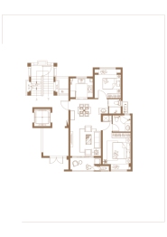 莫里斯花源2室2厅2厨2卫建面75.00㎡