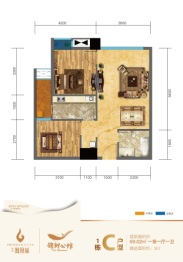 凤凰城一期1室1厅1厨1卫建面69.02㎡