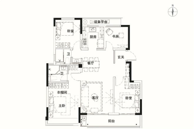 璞悦湖畔户型图