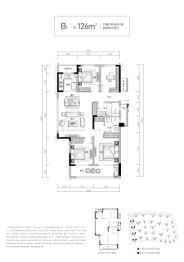 武汉城建·融创|滨湖湾4室2厅1厨2卫建面126.00㎡