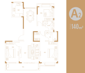 7号楼建面约140㎡A2户型