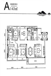 霍山公园里4室2厅1厨2卫建面120.00㎡