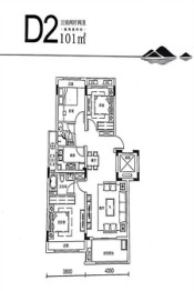 霍山公园里3室2厅1厨2卫建面120.00㎡