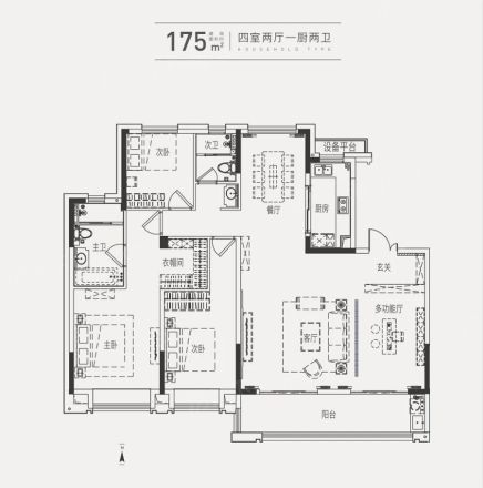中铁五号院户型图