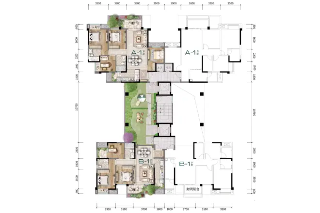 金融街两江融府户型图