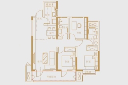 禹洲弘阳·天赋雲海3室2厅1厨2卫建面108.00㎡