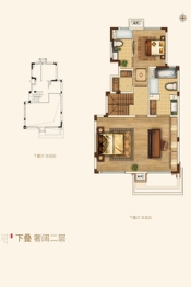 远洋红星天铂湾叠墅3室2厅1厨3卫建面147.0㎡