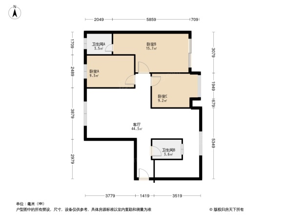 富锦嘉园户型图
