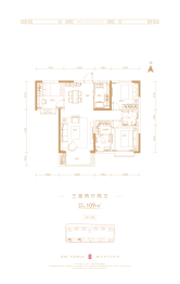 润江·新华壹号院3室2厅1厨2卫建面109.00㎡