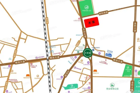 新晟·玲珑府交通图