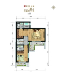 万科·京城上方4室2厅3卫建面131.0㎡