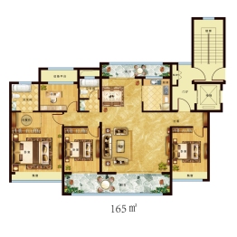 兴邦·江山樾3室1厅1厨2卫建面165.00㎡