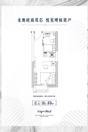 大华龙悦1室1厅1厨1卫建面33.00㎡