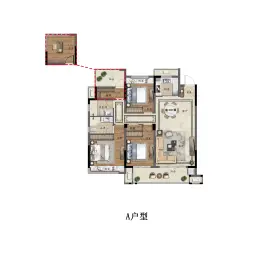 祥生·白桥溪谷3室2厅1厨2卫建面120.0㎡
