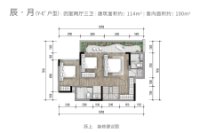 Y-E'户型建面约114平