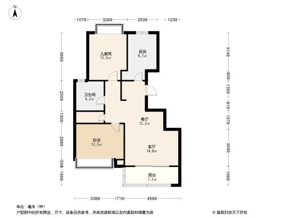 海玥瑄邸户型图