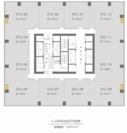 中海广场建面1915.00㎡