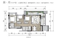 Y-E户型建面约89平