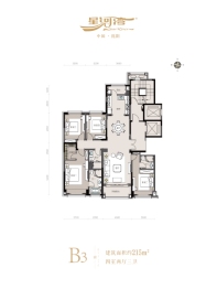 沈阳星河湾4室2厅3卫建面215.00㎡