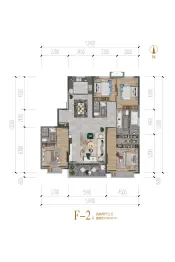 昶龙壹号院4室2厅1厨3卫建面196.91㎡