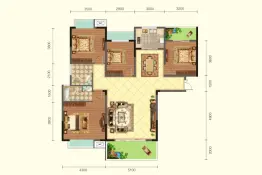 芳林雅苑·翡翠郡4室2厅1厨2卫建面142.95㎡