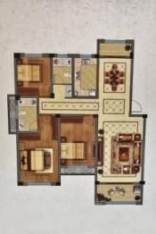 敬亭新苑3室2厅1厨2卫建面131.00㎡