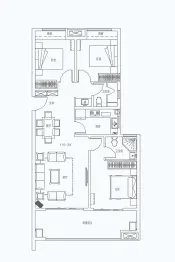 建业花园里3室2厅1厨2卫建面109.16㎡