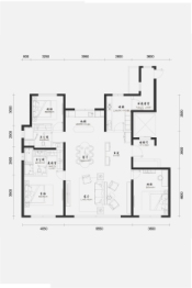 天津金地阅千峯3室2厅2厨2卫建面176.00㎡