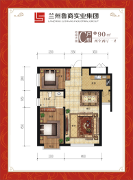彬彧大厦2室2厅1厨1卫建面90.00㎡