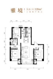 新松·璟荟祥府3室2厅1厨2卫建面126.00㎡