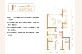 绿地·达沃斯公馆4室2厅1厨3卫建面267.0㎡