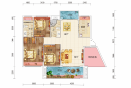 新时代广场4室2厅1厨2卫建面126.73㎡