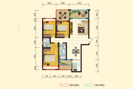 中城绿洲3室2厅1厨2卫建面124.60㎡