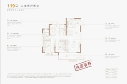 昆仑御3室2厅1厨2卫建面119.00㎡