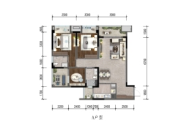 欧街92商铺3室2厅1厨2卫建面105.51㎡