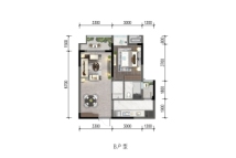 欧街92商铺建面61-68㎡一室户型