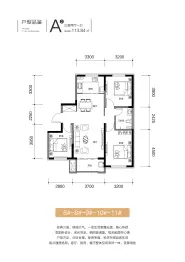 天保·铂悦湾3室2厅1厨1卫建面113.84㎡