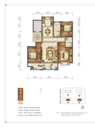 城投东方公馆3室2厅1厨2卫建面134.89㎡