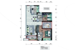 顺德碧桂园·28光年2室2厅1厨2卫建面99.00㎡