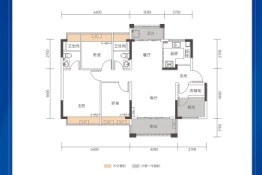 佛山广银·海云台4室2厅1厨2卫建面113.00㎡