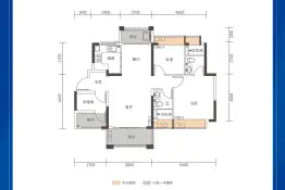 佛山广银·海云台3室2厅1厨2卫建面99.00㎡