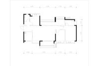 1栋建面122平四房户型